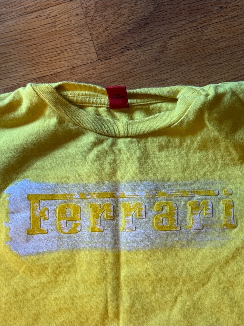 Official Ferrari t shirt boys size 4